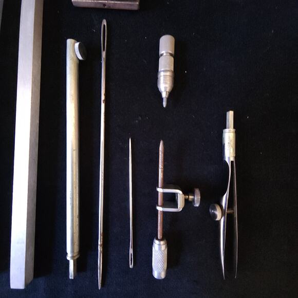 Vintage Tacro Circle Drafting Beam Instrument Tool Set 40" Divided in 40th Italy - Picture 2 of 10